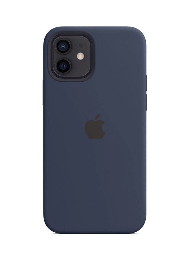 Apple - iPhone 12 | 12 Pro Silicone Case with MagSafe Deep Navy - Image 1