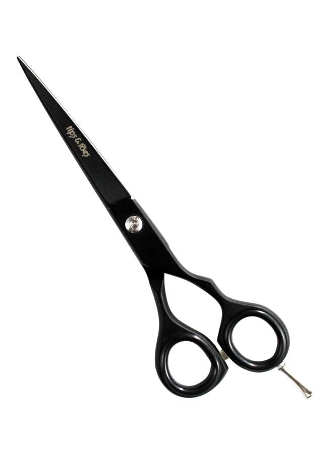 Tips & Toes Professional Barber Scissors Black 16.5cm  - Image 3