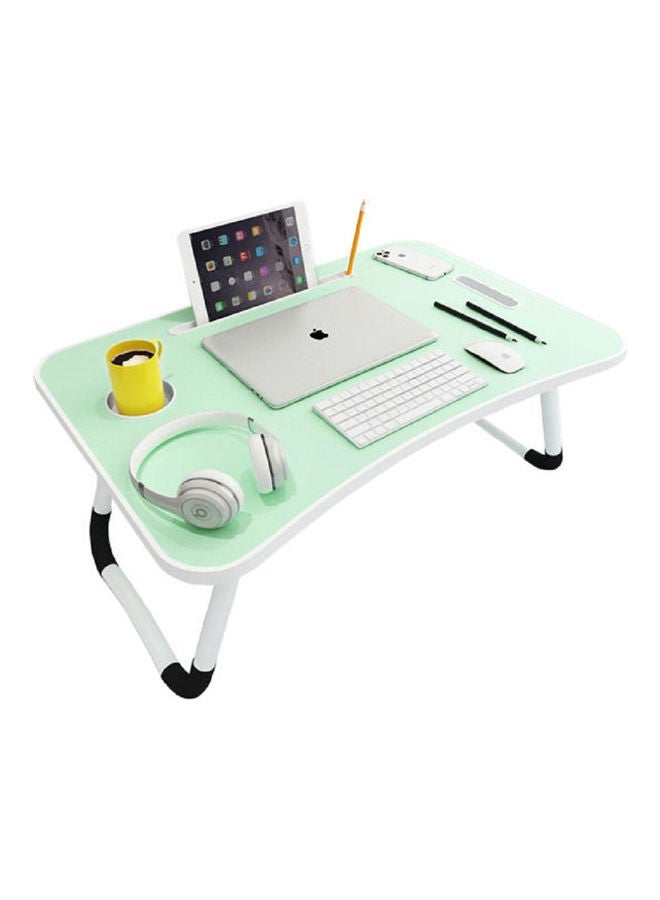 Foldable Laptop Table With Cup Holder Green - Image 1