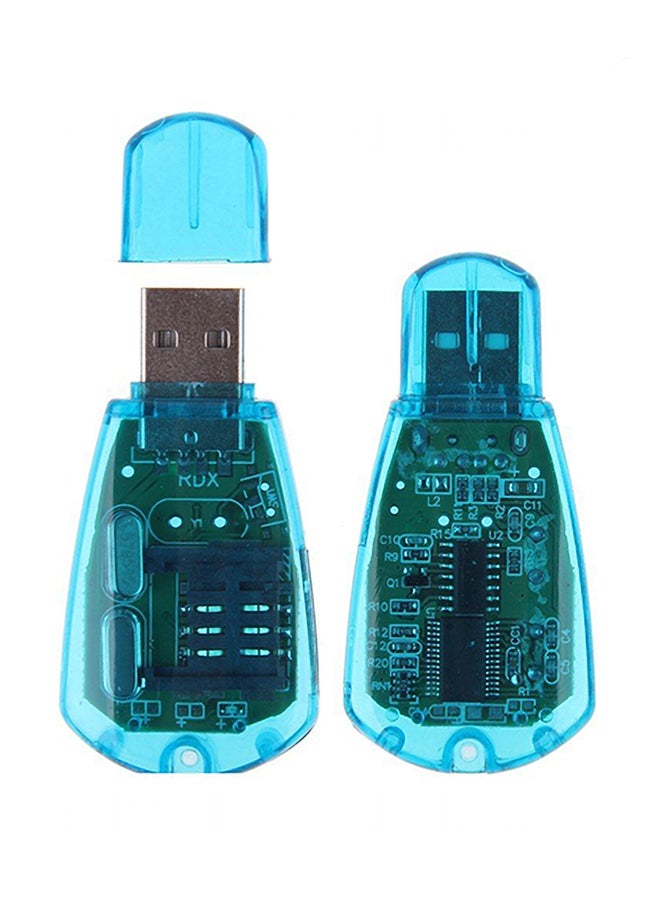 Generic - Standard SIM Card Reader With CD Blue - Image 1