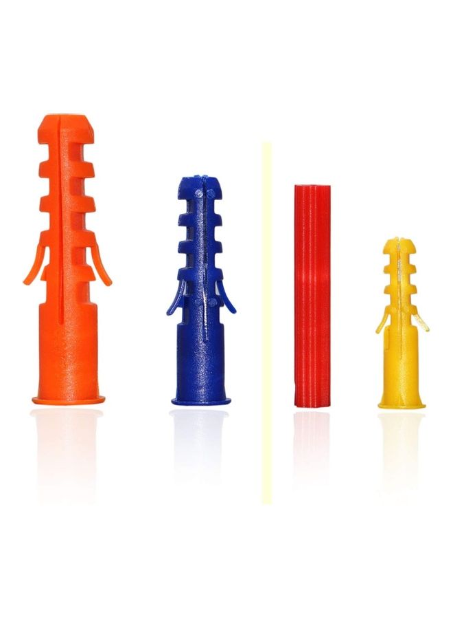 Dannio Anchoring Set Screw | 254-Pieces Zinc and Plastic Self Drilling Drywall Anchors with Phillips Pan Head Tapping Screws Assortment Kit White 20 x 13 x 5cm - Image 4