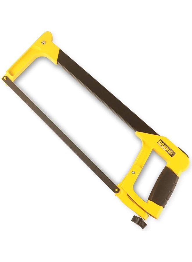 Dannio 506/ High Tension Industrial Hacksaw Frames Hold Blade At Up To 32000 p.s.i Yellow 30 x 12cm  - Image 1