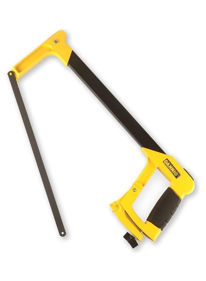 Dannio 506/ High Tension Industrial Hacksaw Frames Hold Blade At Up To 32000 p.s.i Yellow 30 x 12cm  - Image 2