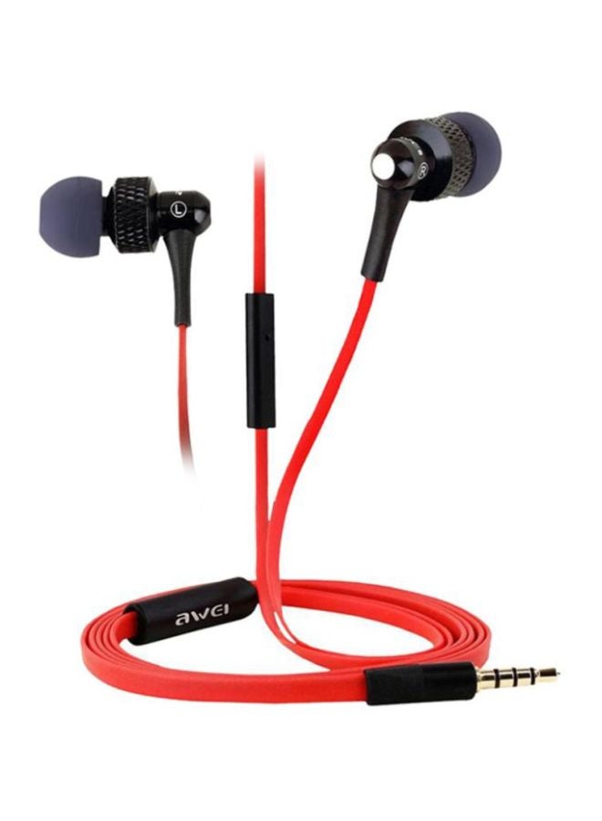 Awei Bluetooth In-Ear Headphones With Mic Red/Black