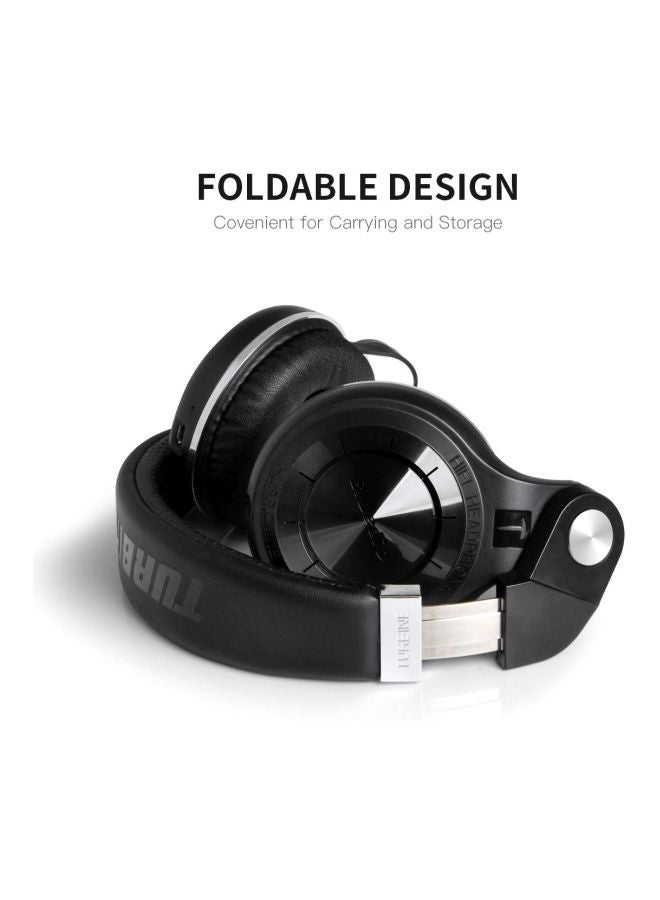 Bluedio - T2 Bluetooth Over-Ear Headphones With Mic Black - Image 1
