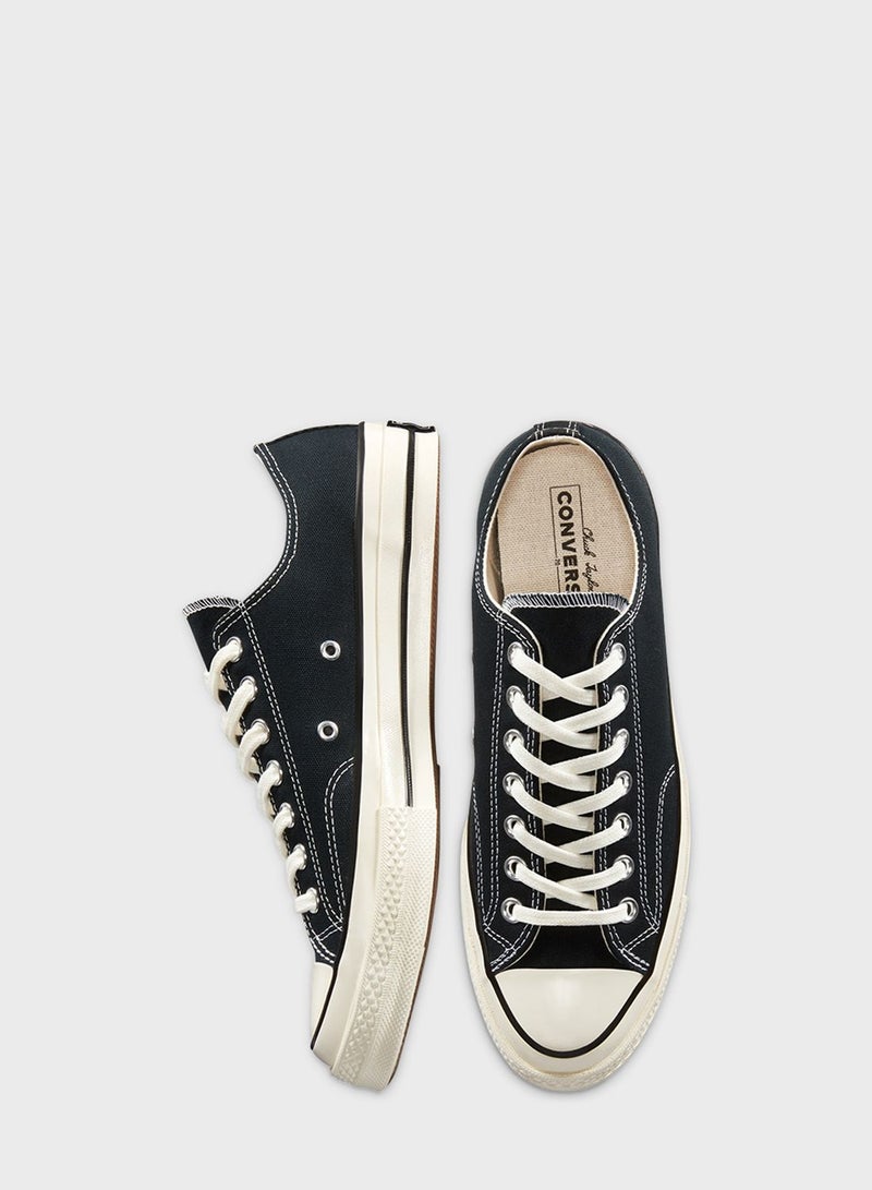 CONVERSE Men's Chuck Taylor All Star 70's Low Top Sneakers Black - Image 3