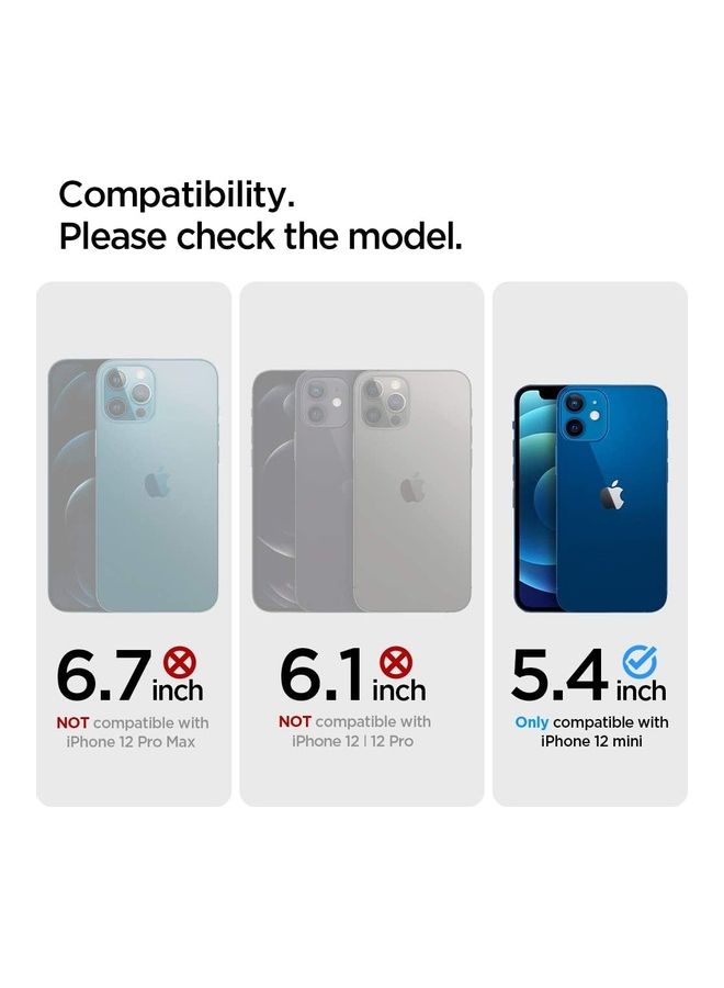 Spigen - Slim Armor CS Designed Case Cover For iPhone 12 Mini With Credit Card Slot Navy Blue - Image 1