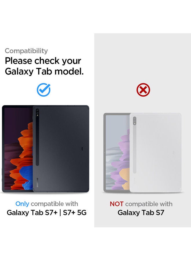 Spigen - GLAStR EZ FIT Tempered Glass Screen Protector (12.4 inch) for Samsung Galaxy Tab S8 PLUS (2022) / Tab S7 PLUS (2020) - Clear - Image 1
