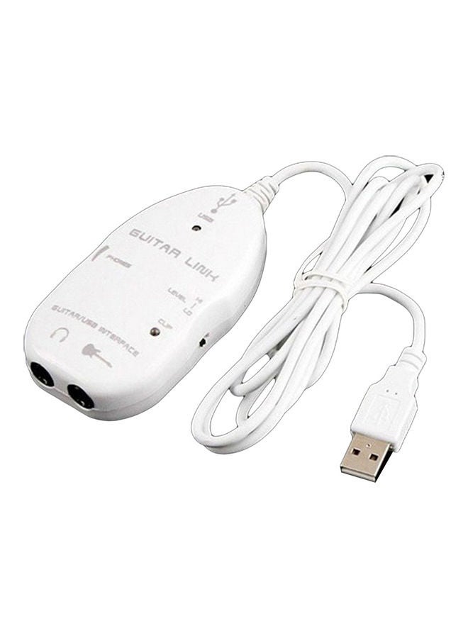 Generic - Guitar to USB Interface Link Audio Cable Adapter Cord Record - Image 1