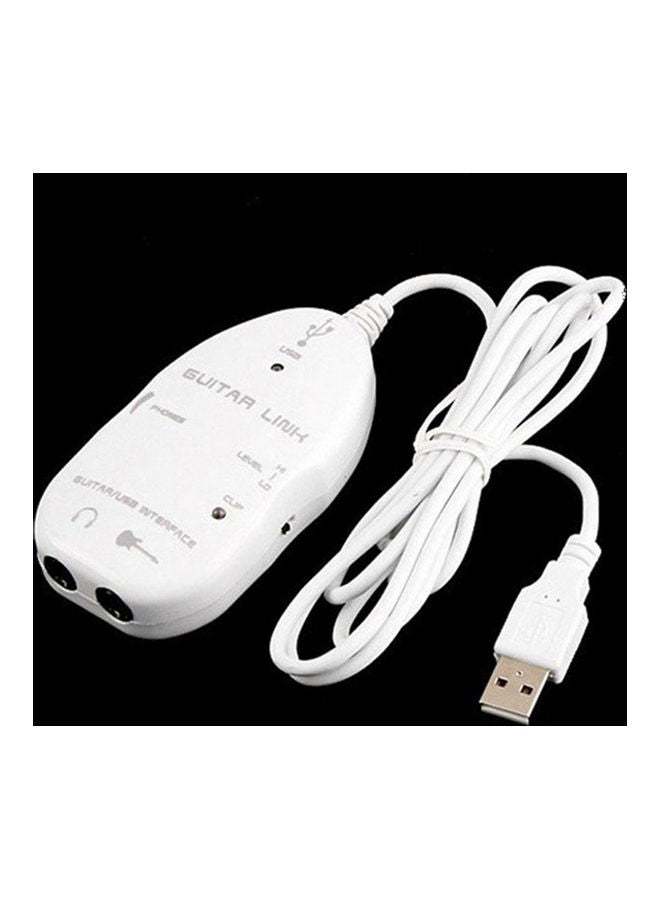 Generic - Guitar to USB Interface Link Audio Cable Adapter Cord Record - Image 1