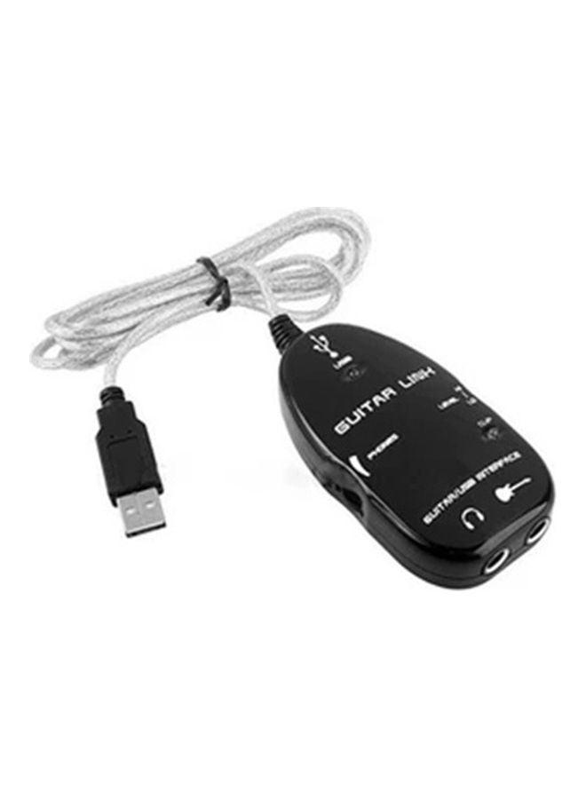 Generic - Guitar to USB Interface Link Audio Cable Adapter Cord Record - Image 1