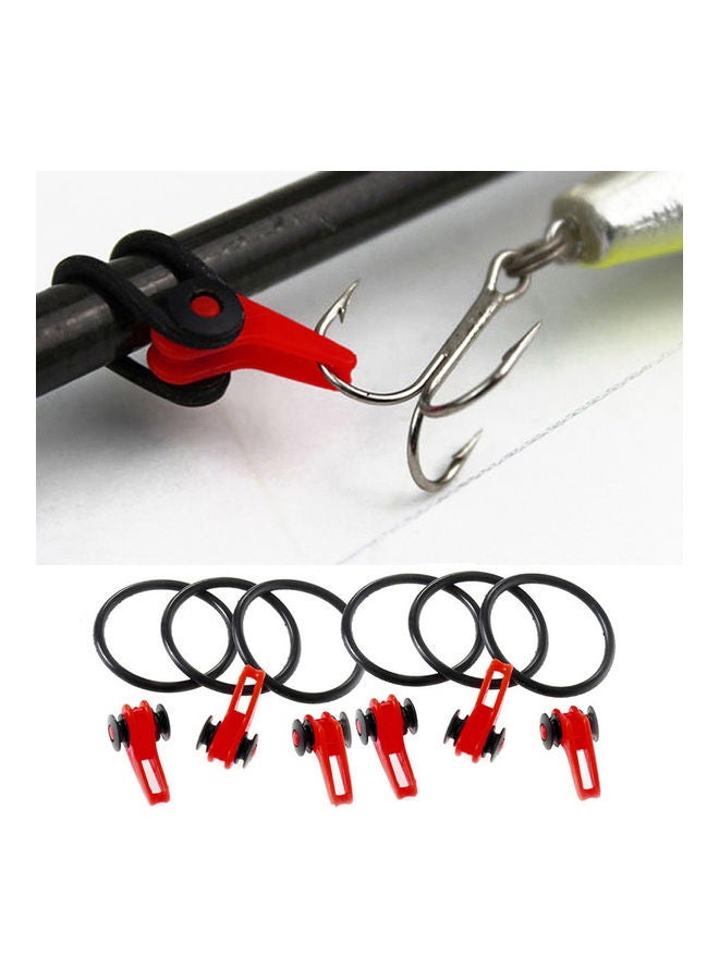 Generic 5 Pcs Hook Secure Keepers Equipment + 10 Pcs Safe Lures Rings for Fishing Rod 20 x 10 x 20cm - Image 1