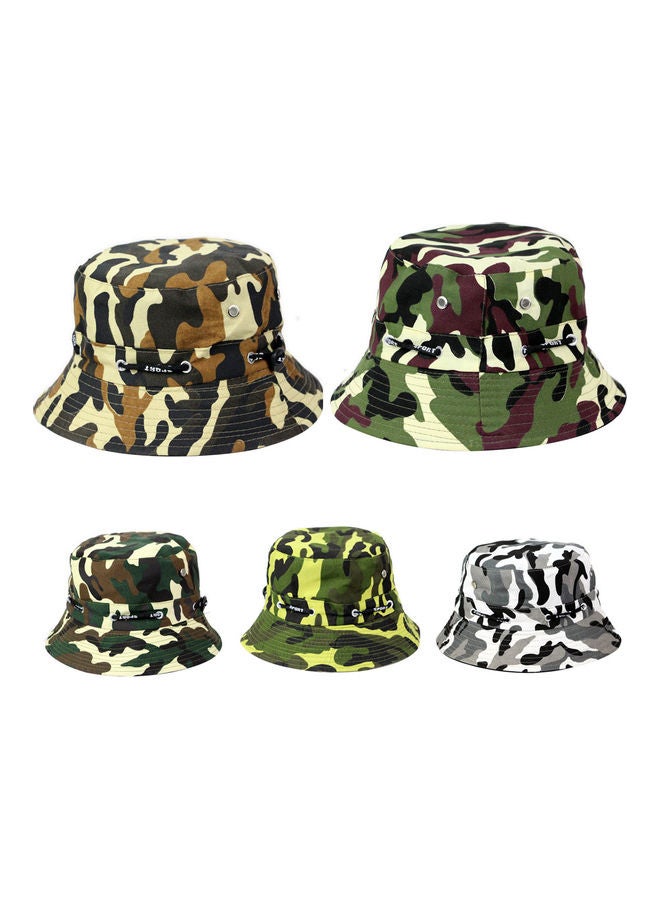 Generic Fashion Camouflage Sun Block Bucket Hat Outdoor Breathable Hiking Fishing Cap 20 x 10 x 20cm - Image 2