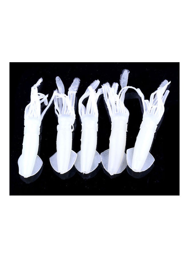 Generic - 5Pcs Glow in The Dark Luminous Artificial Soft Bait Squid Style Fishing Lure 20 x 10 x 20cm - Image 1