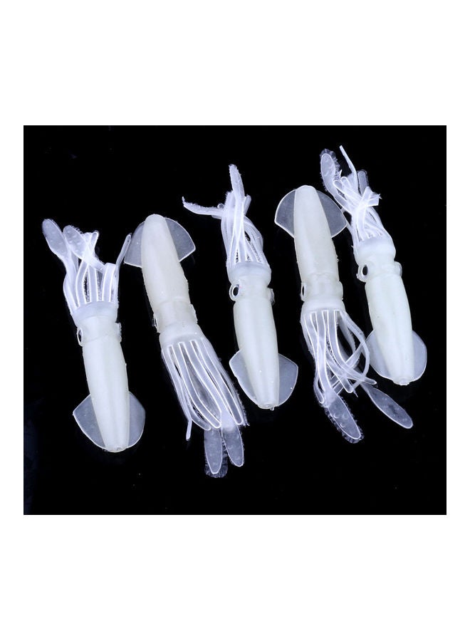 Generic - 5Pcs Glow in The Dark Luminous Artificial Soft Bait Squid Style Fishing Lure 20 x 10 x 20cm - Image 1