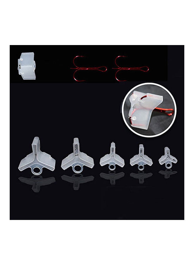 Generic 50Pcs Fishing Treble Hooks Holder Covers Case Bonnets Caps Protector Set 20 x 10 x 20cm  - Image 2
