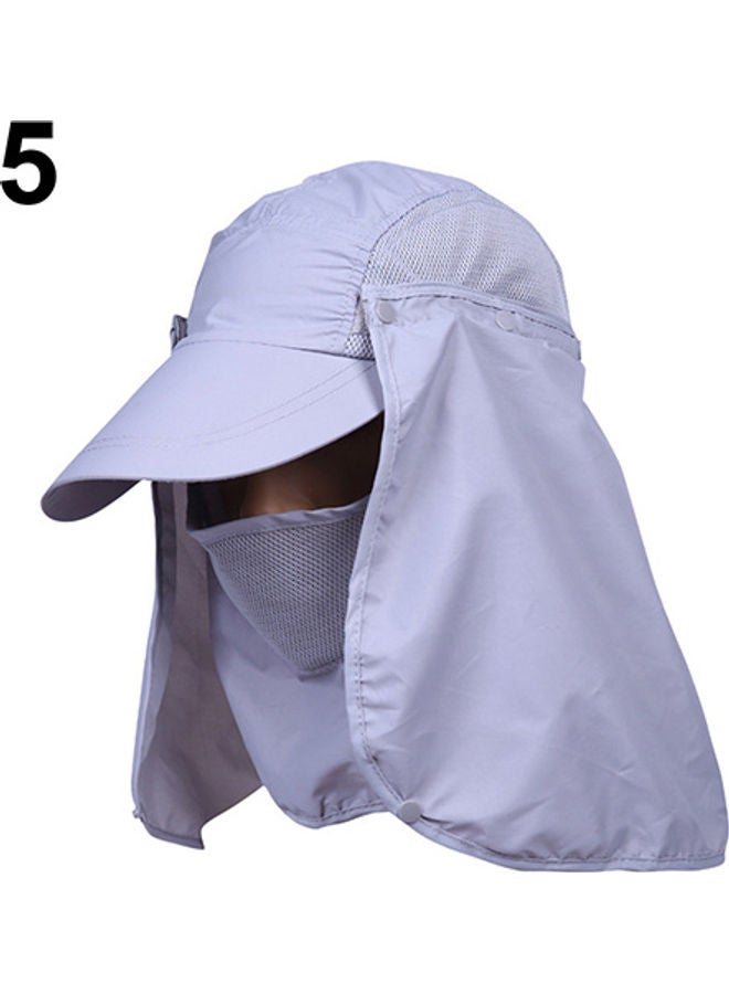 Generic Camping Hiking Fishing Outdoor Big Wide Brim Face Neck Cover Flap Sun Hat Cap 20 x 10 x 20cm - Image 1