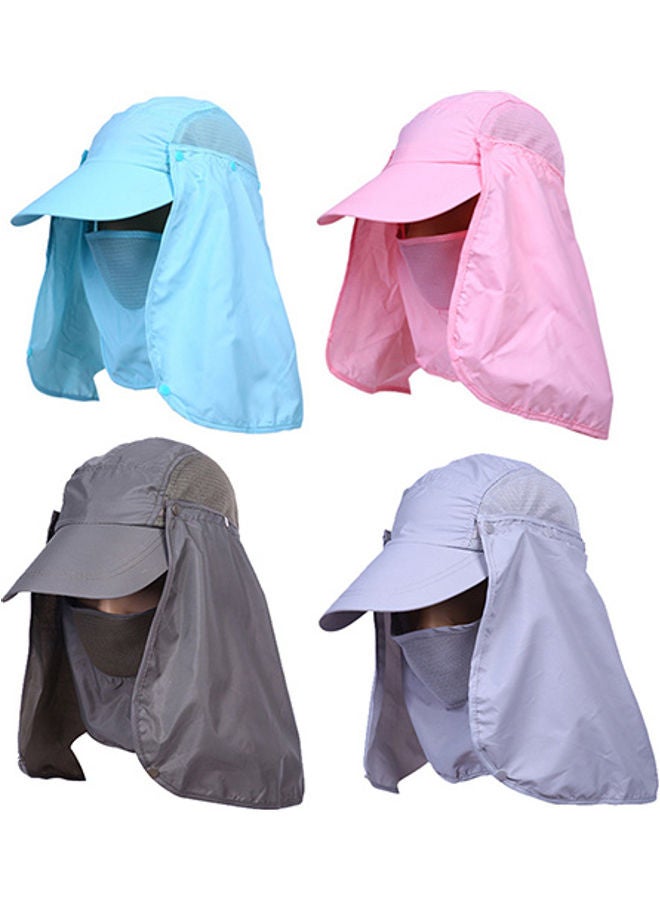 Generic Camping Hiking Fishing Outdoor Big Wide Brim Face Neck Cover Flap Sun Hat Cap 20 x 10 x 20cm - Image 3