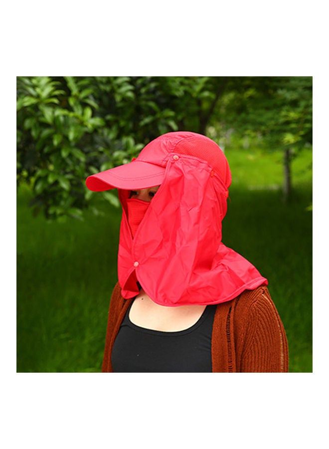 Generic Camping Hiking Fishing Outdoor Big Wide Brim Face Neck Cover Flap Sun Hat Cap 20 x 10 x 20cm - Image 5