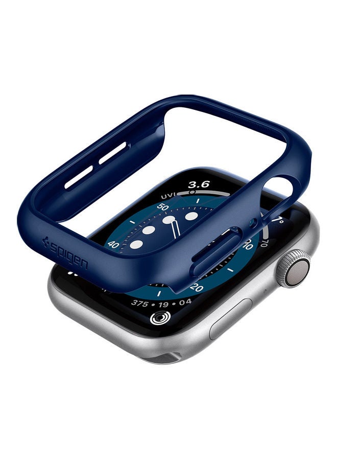 Spigen - Thin Fit Case For Apple Watch Series 6/SE/5/4 Metallic Blue - Image 1