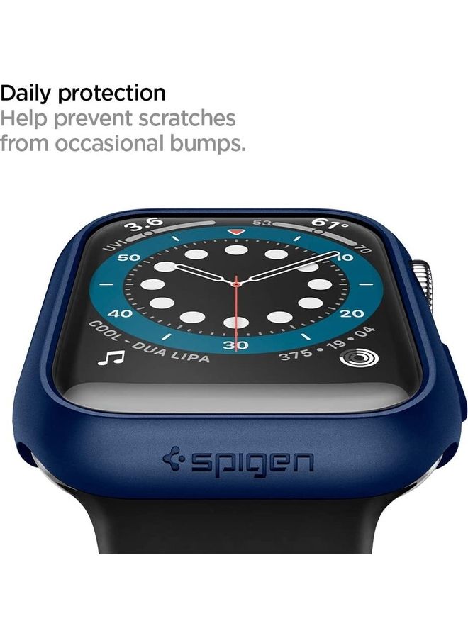 Spigen - Thin Fit Case For Apple Watch Series 6/SE/5/4 Metallic Blue - Image 1
