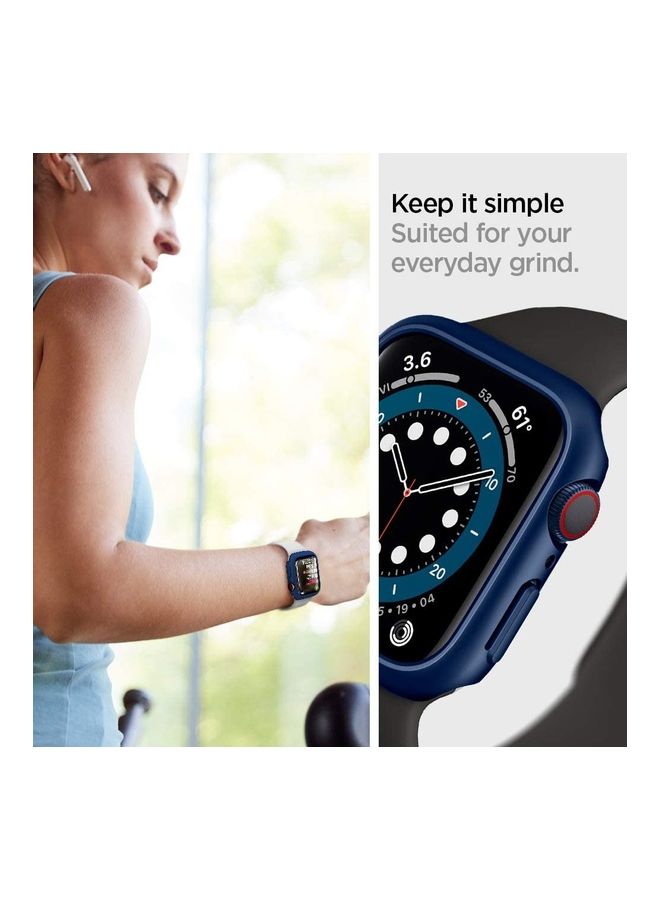 Spigen - Thin Fit Case For Apple Watch Series 6/SE/5/4 Metallic Blue - Image 1