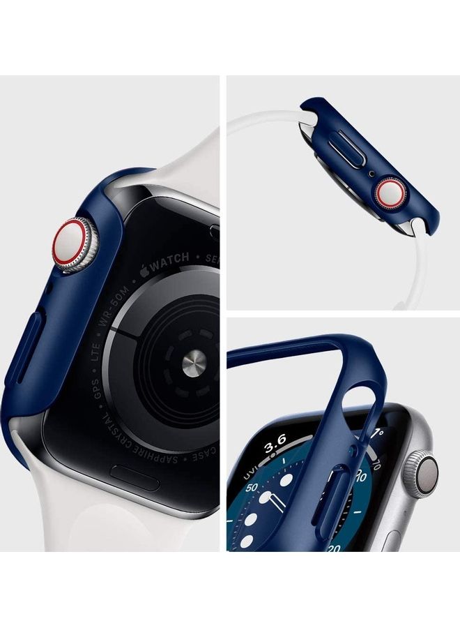 Spigen - Thin Fit Case For Apple Watch Series 6/SE/5/4 Metallic Blue - Image 1