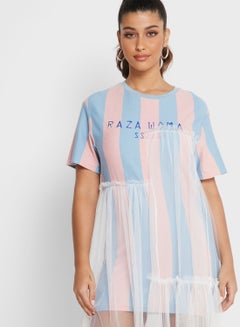 SEMIR Striped Placket Dress Prints  - Image 3