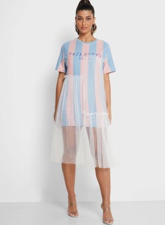 SEMIR Striped Placket Dress Prints  - Image 4