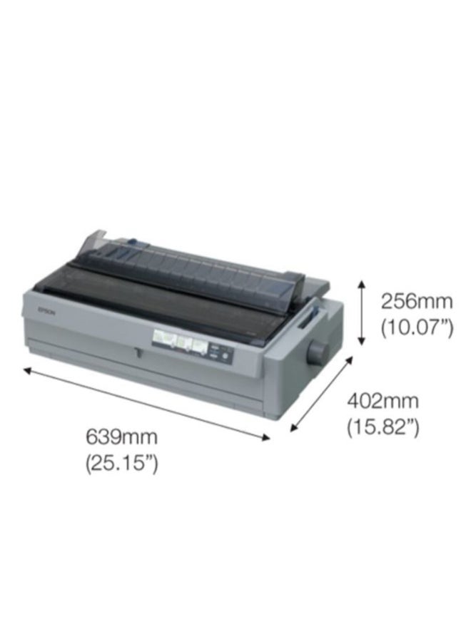 EPSON - Monochrome Dot Matrix Printer Grey - Image 1