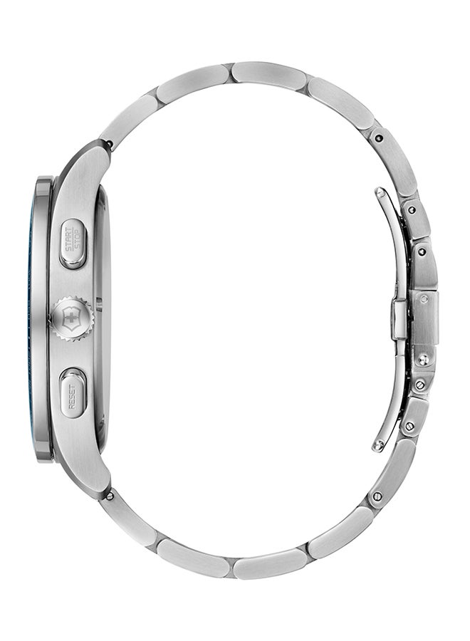 Victorinox men Water Resistant Chronograph Wrist Watch 241817 - 44 mm - Silver  - Image 2