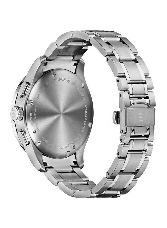 Victorinox men Water Resistant Chronograph Wrist Watch 241817 - 44 mm - Silver  - Image 3