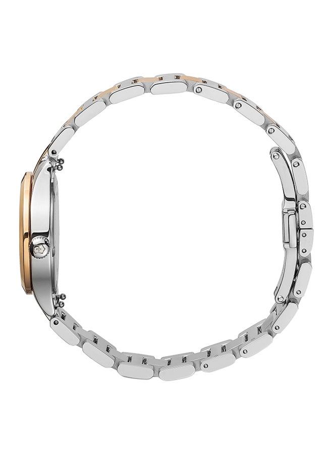 Victorinox women Water Resistant Analog Wrist Watch 241841 - 28 mm - Silver/Gold - Image 2