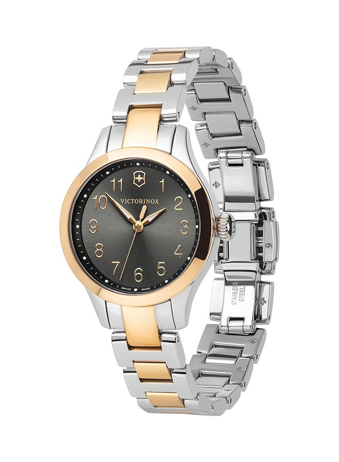 Victorinox women Water Resistant Analog Wrist Watch 241841 - 28 mm - Silver/Gold - Image 3