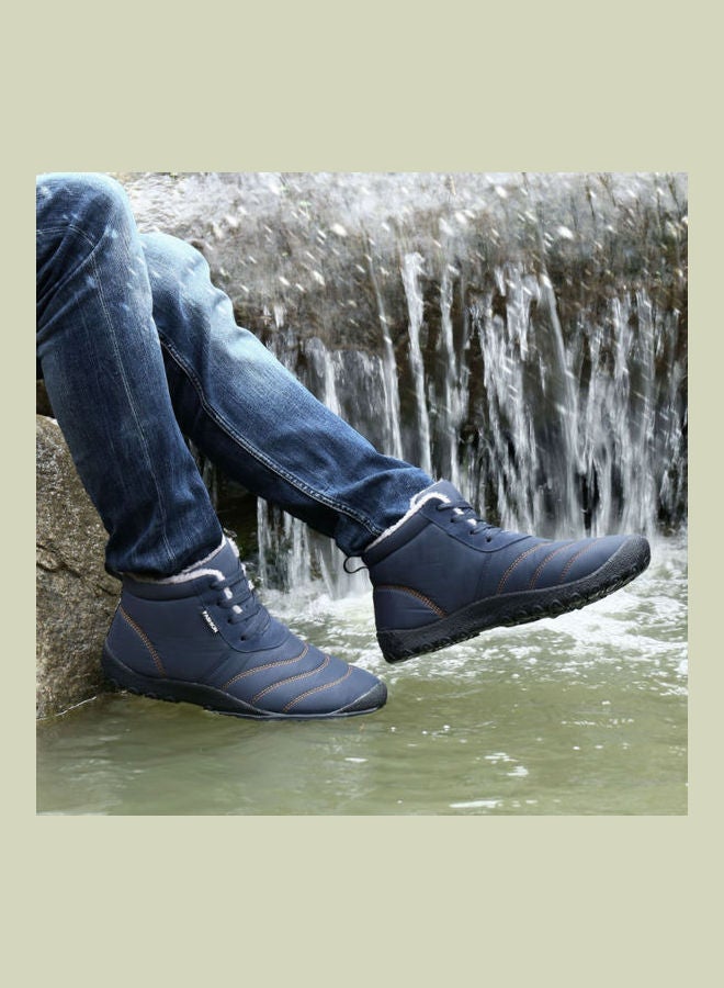 Beauenty Winter High Top Warm Snow Boots Blue  - Image 5