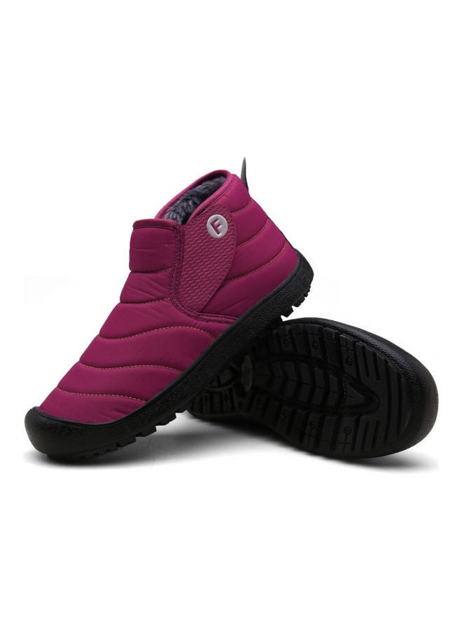 Beauenty Winter Plush Warm Snow Boots Red - Image 1