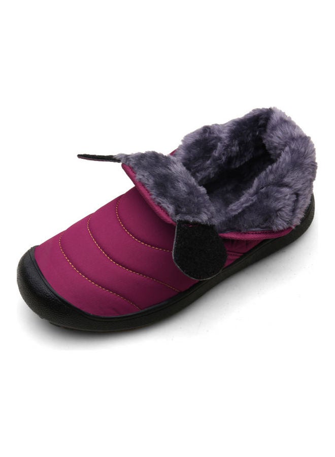 Beauenty Winter Plush Warm Snow Boots Red - Image 2