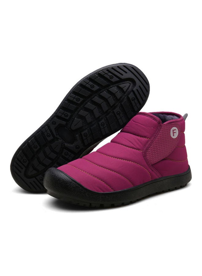 Beauenty Winter Plush Warm Snow Boots Red - Image 3