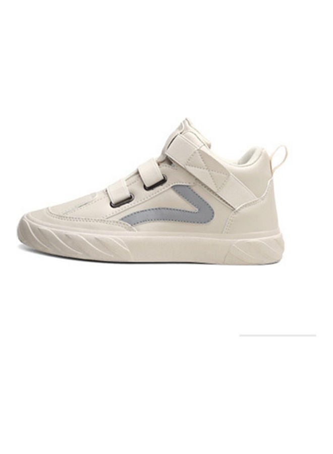 Beauenty Autumn High Top Breathable Korean Men's Shoes Beige  - Image 1