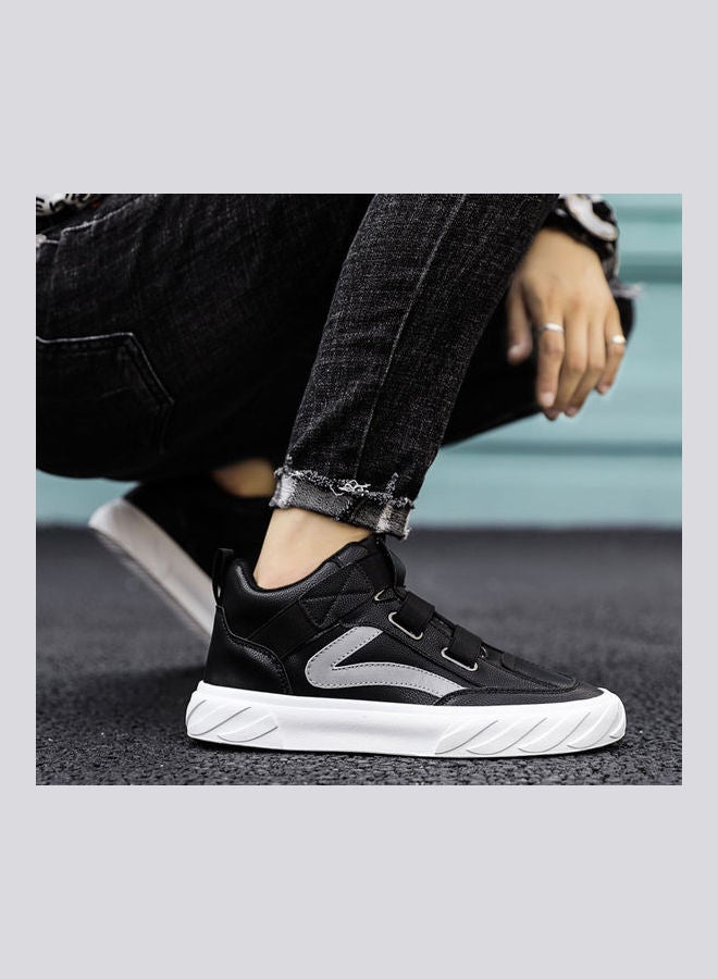 Beauenty Autumn High Top Breathable Korean Men's Shoes Black  - Image 4
