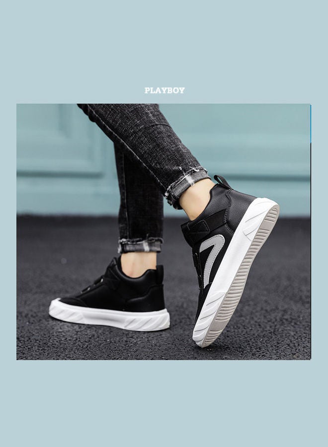 Beauenty Autumn High Top Breathable Korean Men's Shoes Black  - Image 5