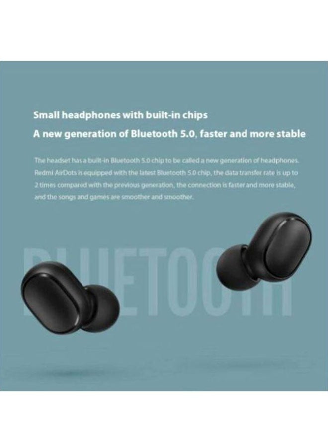 Xiaomi - AirDots True Wireless In-Ear Headphones With Charging Case Black - Image 1