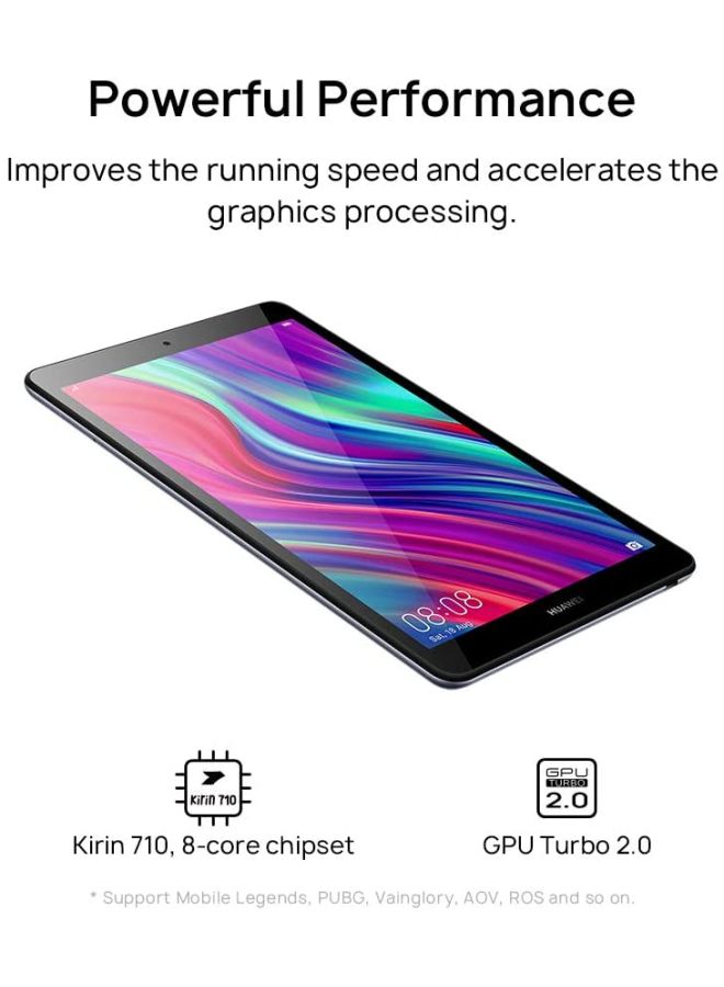 HUAWEI - MediaPad M5 Lite 8-Inch 32GB Wi-Fi 4G LTE Space Grey - Image 1