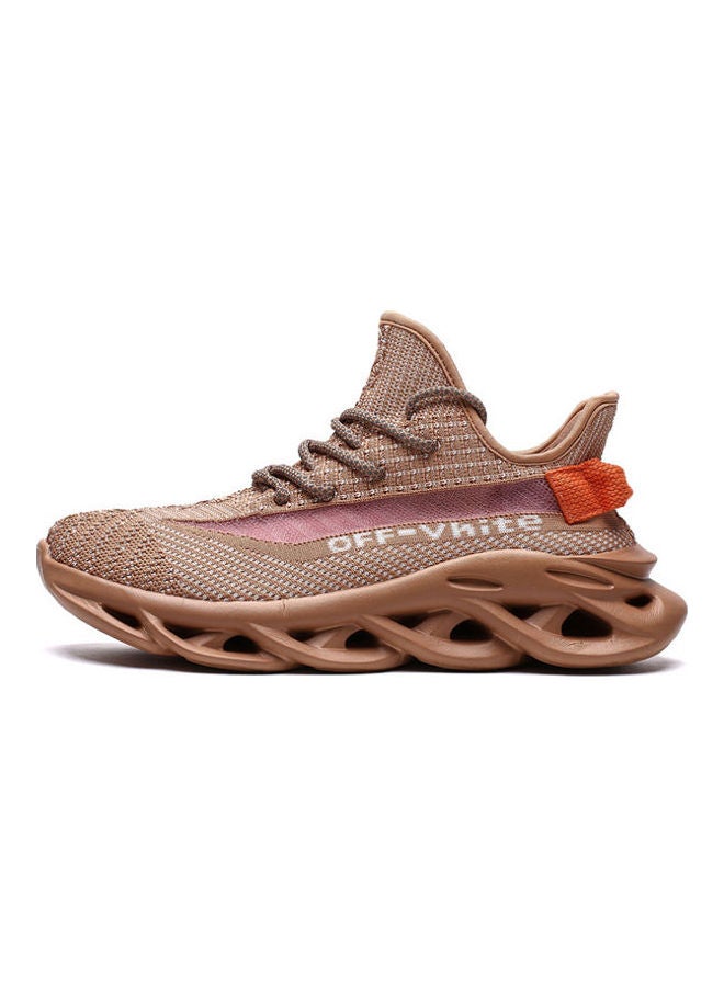 Beauenty Hemp Sole Flying Weaving Running Shoes Brown - Image 2
