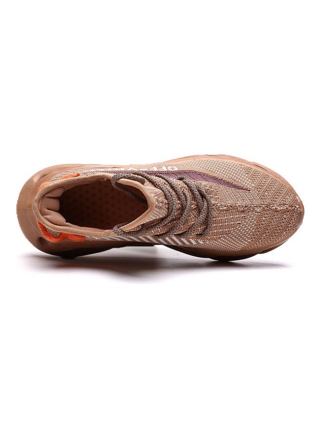 Beauenty Hemp Sole Flying Weaving Running Shoes Brown - Image 3