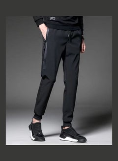 Generic Drawstring Slim Pants Black  - Image 1