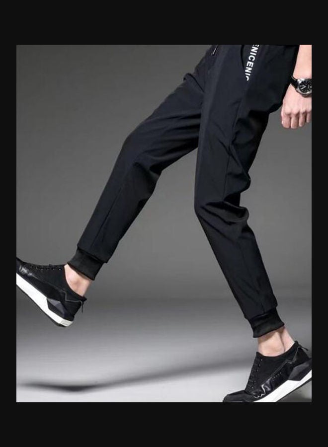 Drawstring Slim Pants Black  - Image 2