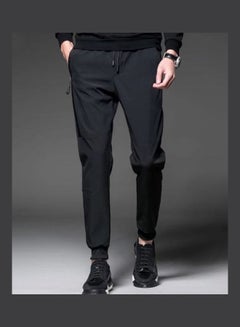Generic Drawstring Slim Pants Black  - Image 1