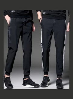 Generic Drawstring Slim Pants Black  - Image 5