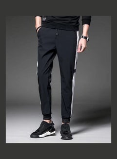 Generic Drawstring Slim Pants Black  - Image 1